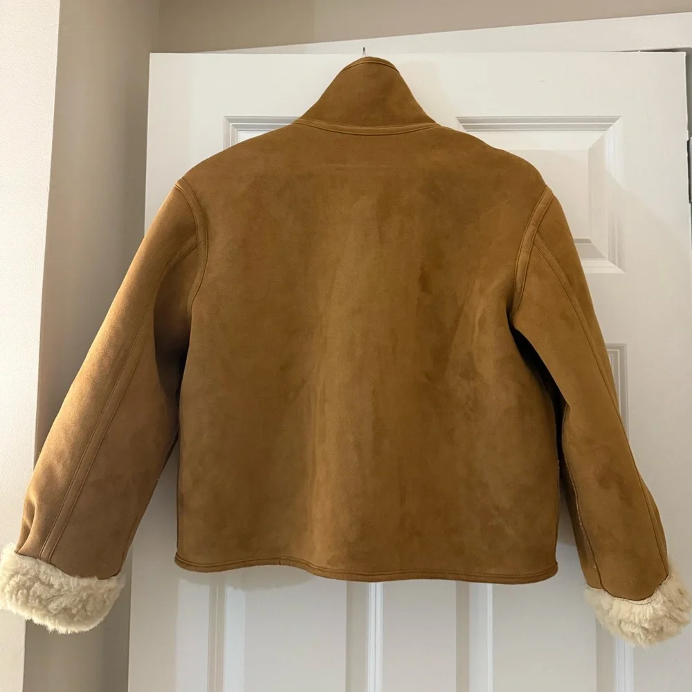 Zara Reversible Double-Faced Sherpa Jacket — Size XS - Picture 5 of 5